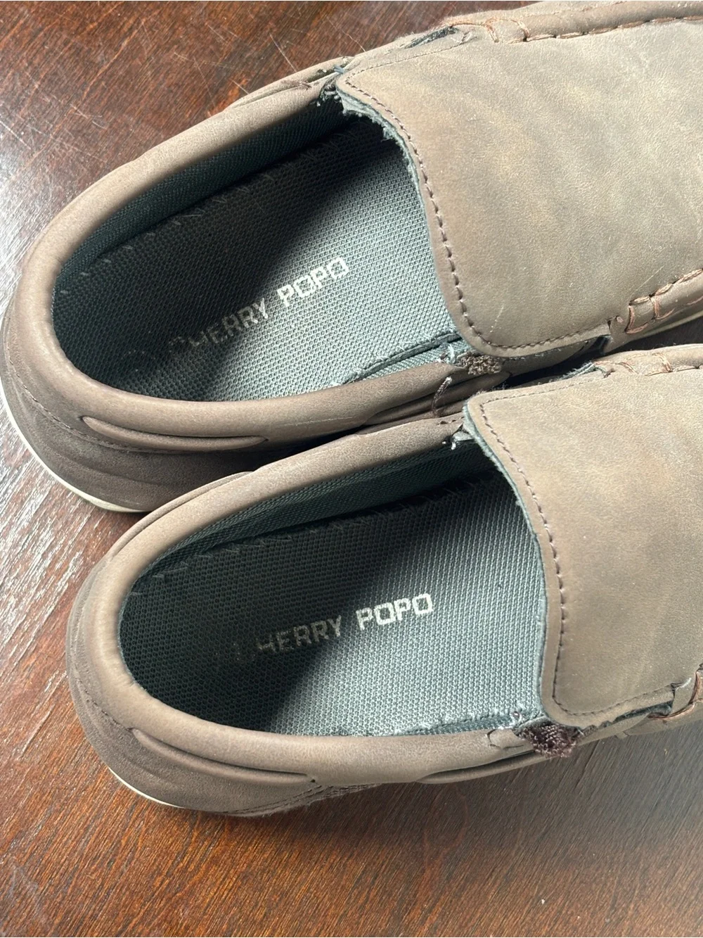 Youth Brown Slip-On Casual Loafers